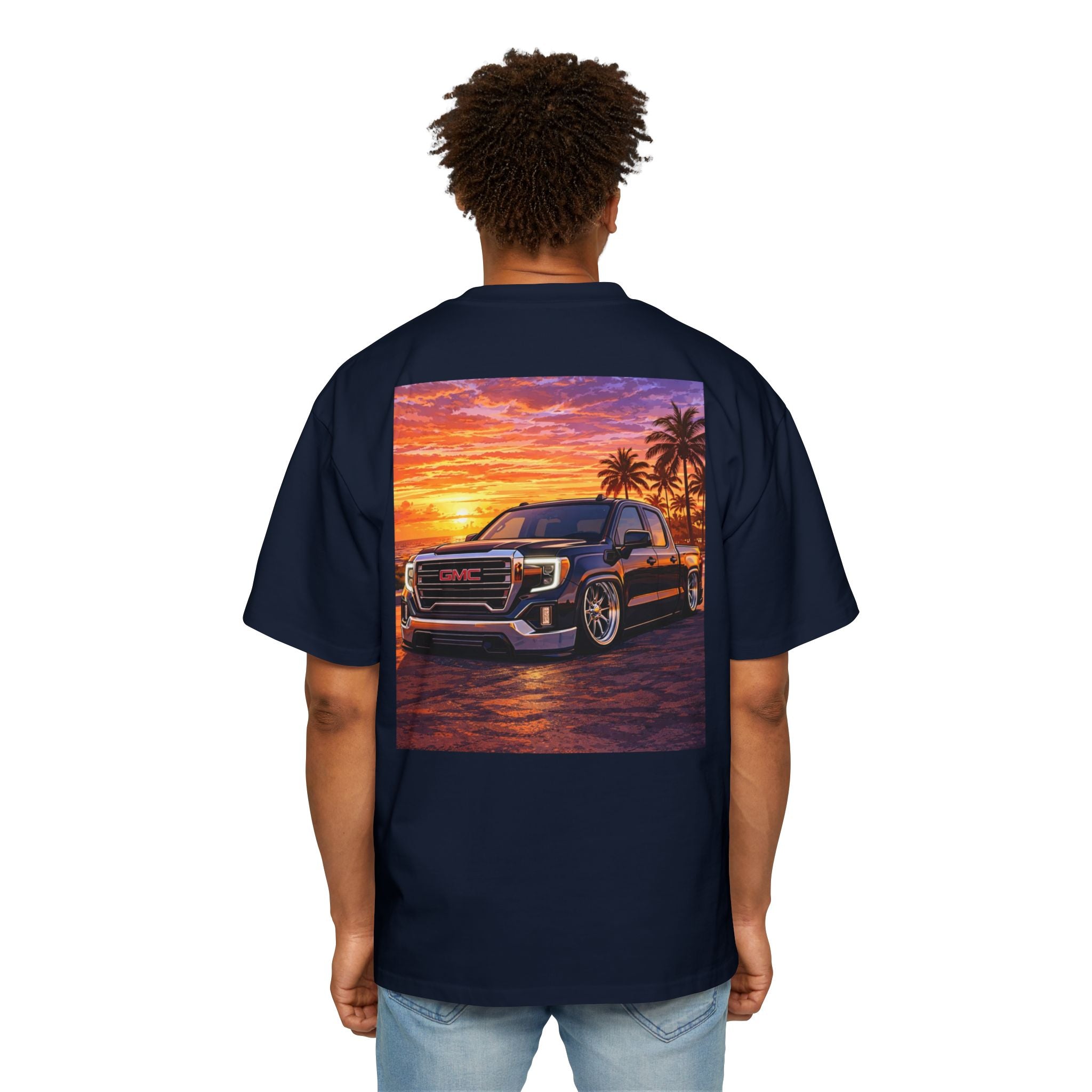 Truck Sunset Tee — GMC Crew Cab Graphic T-Shirt