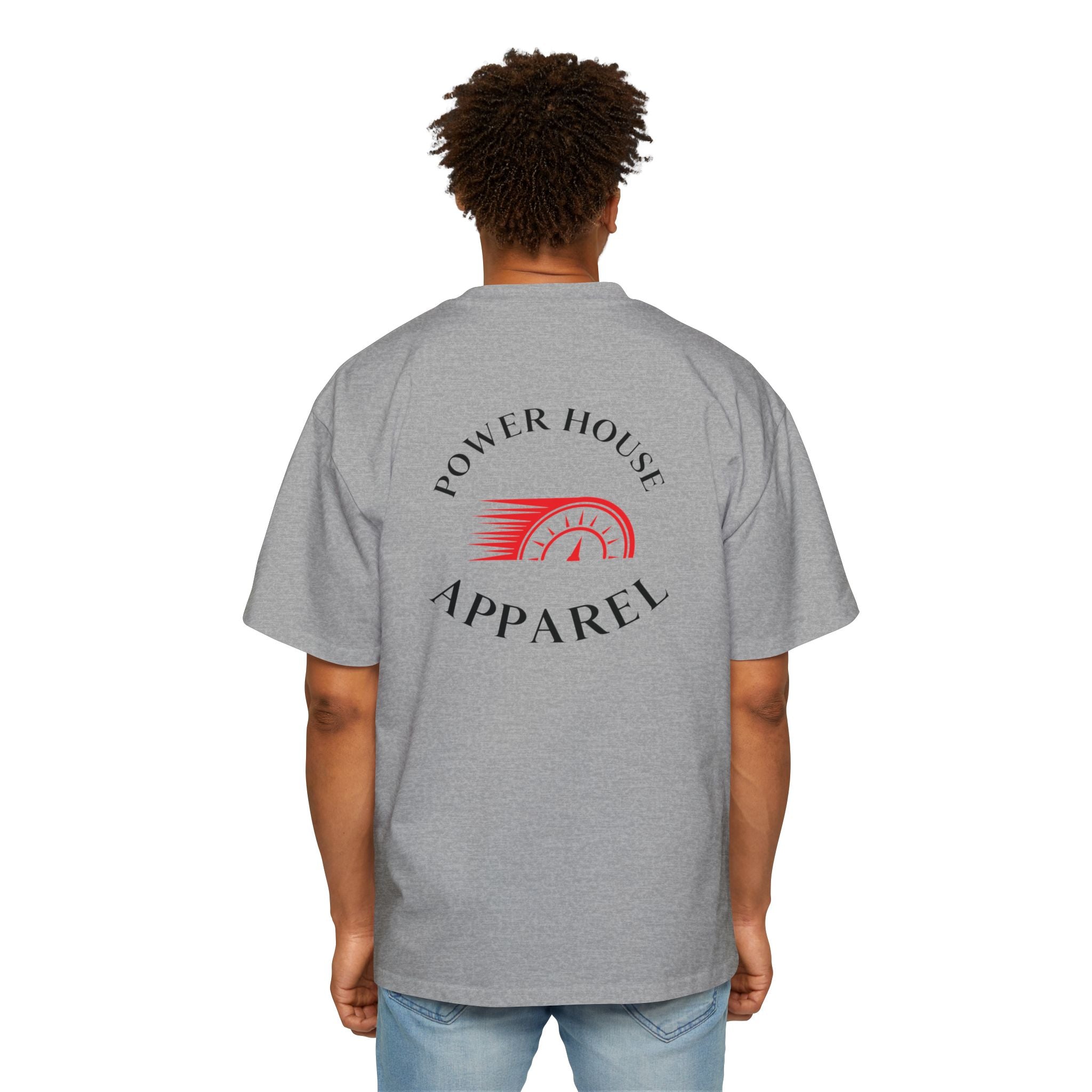 Power House Apparel T‑Shirt — Speedometer Logo Back Graphic Tee