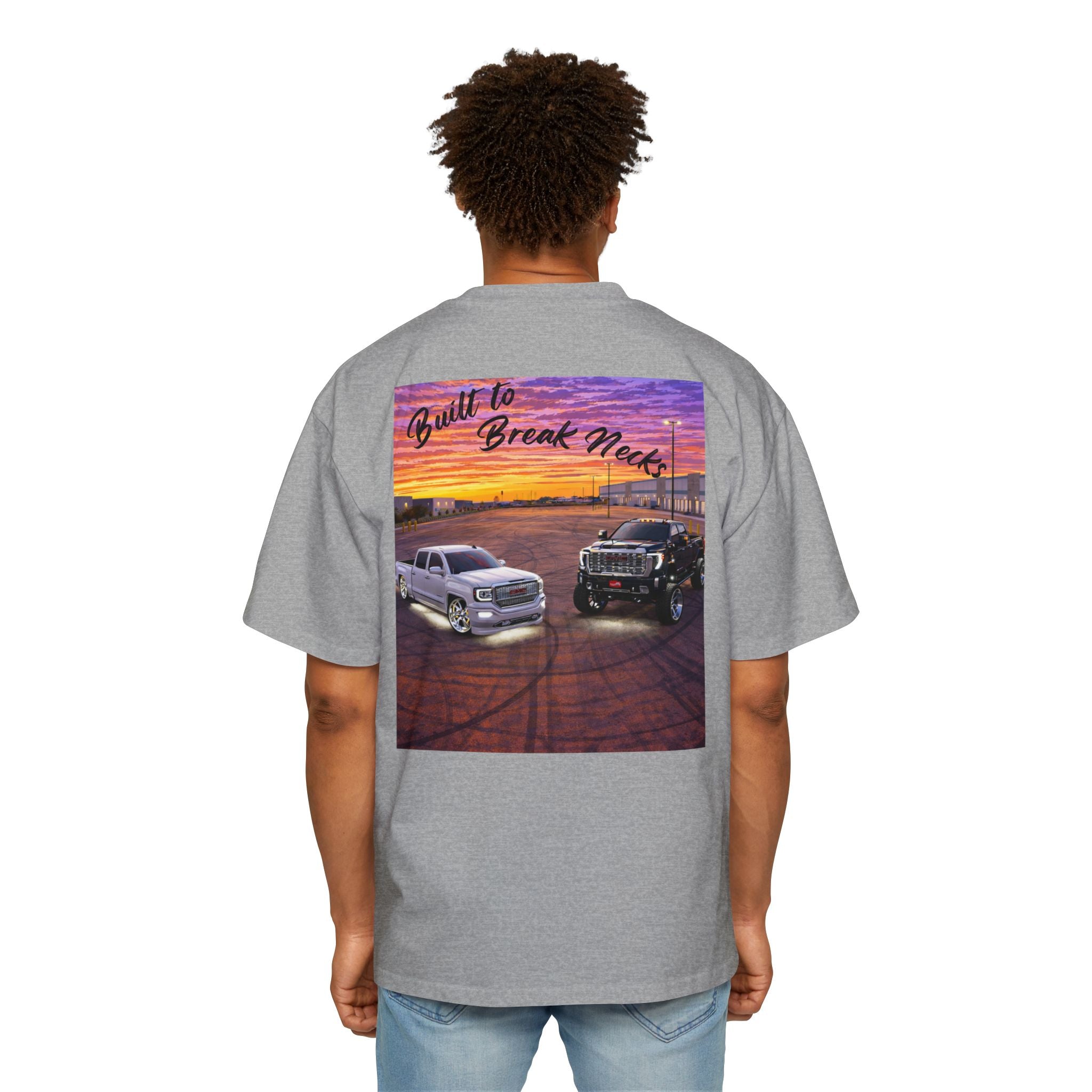 Built to Break Neck Tee — Truck Graphic Oversized Men’s T‑Shirt