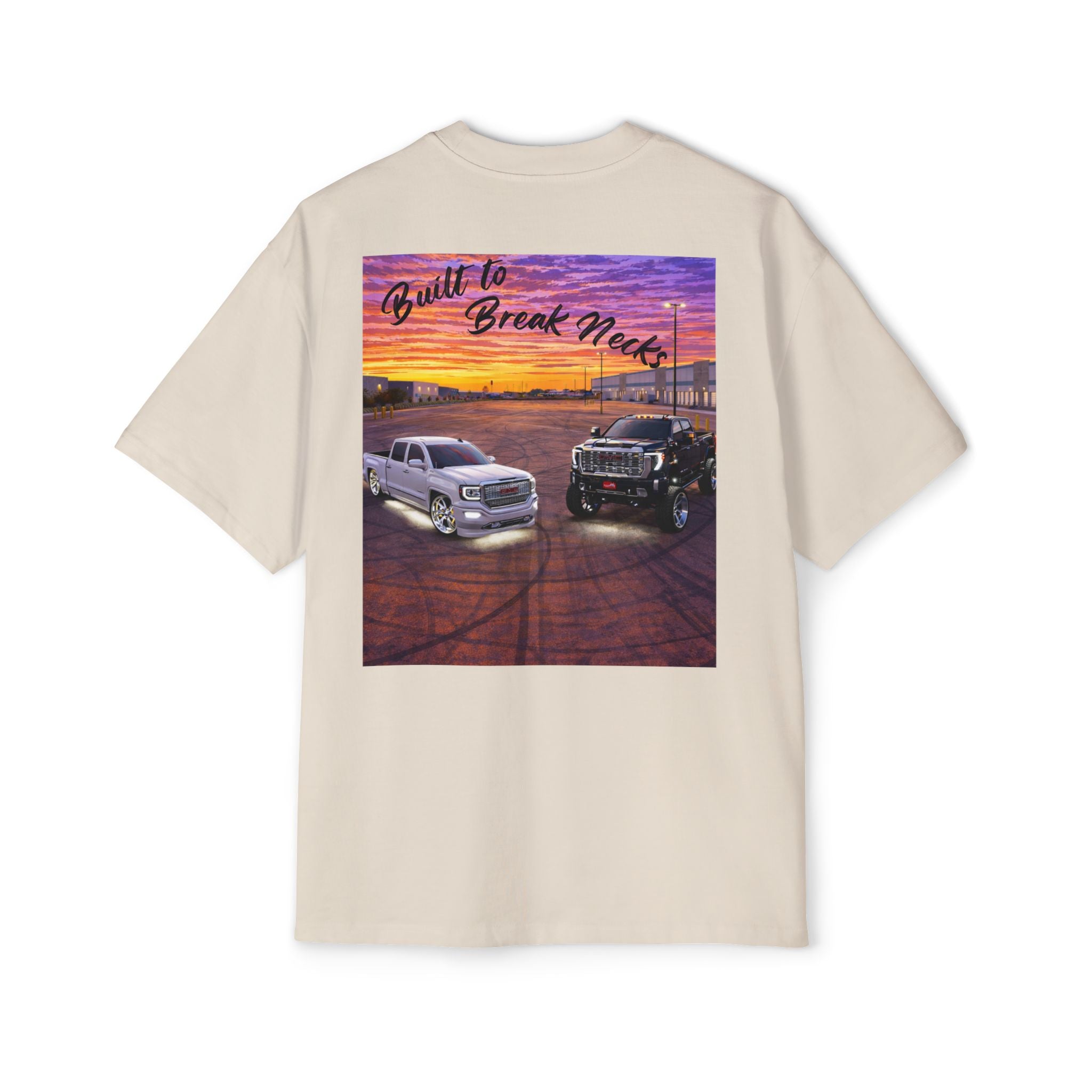 Built to Break Neck Tee — Truck Graphic Oversized Men’s T‑Shirt