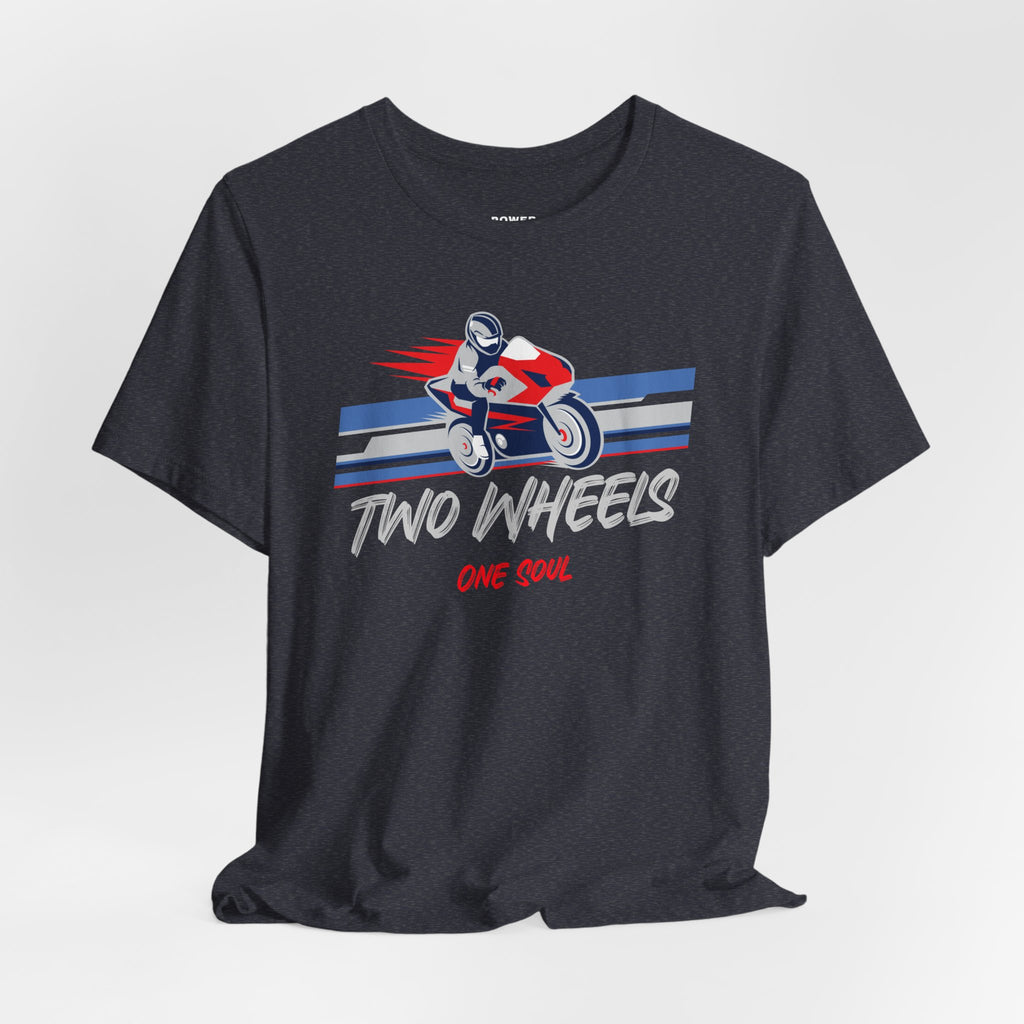 Motorcycle T‑Shirt - 'Two Wheels One Soul' Racing Tee
