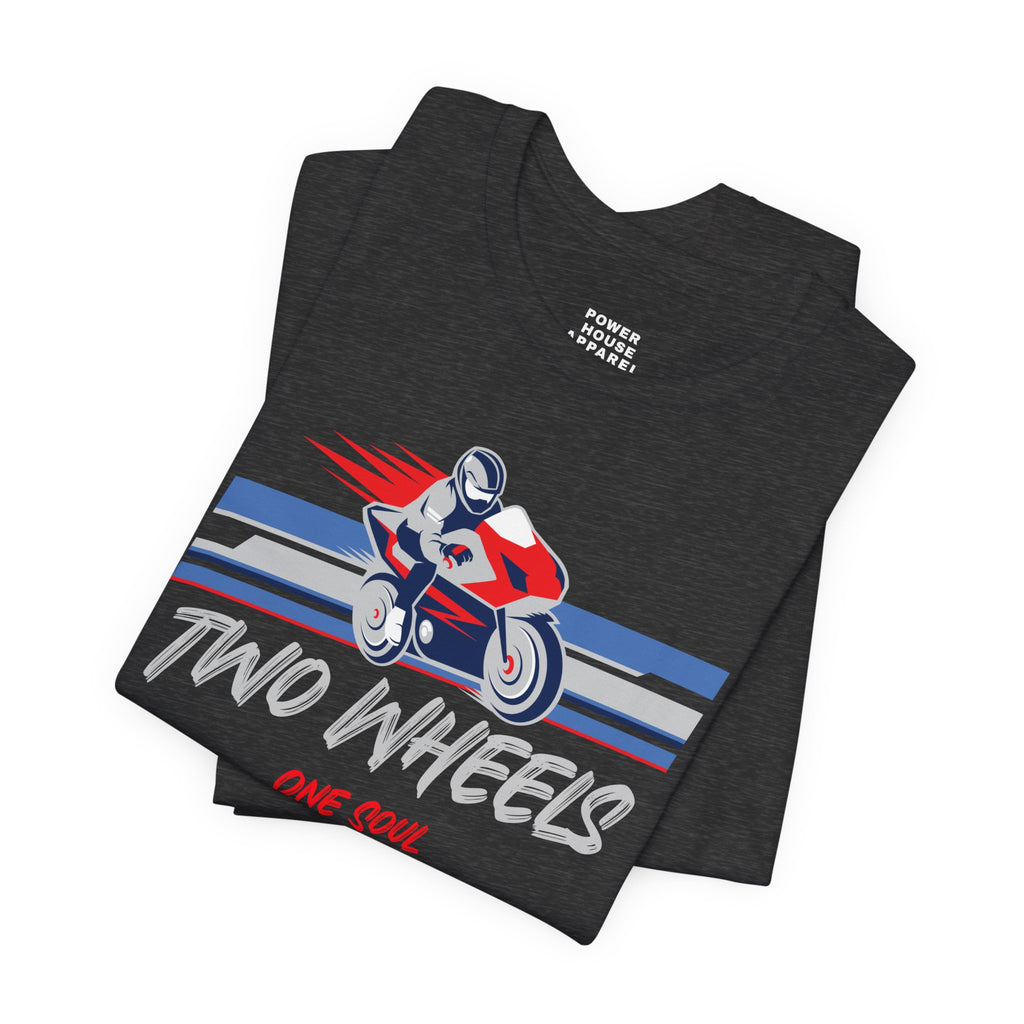 Motorcycle T‑Shirt - 'Two Wheels One Soul' Racing Tee