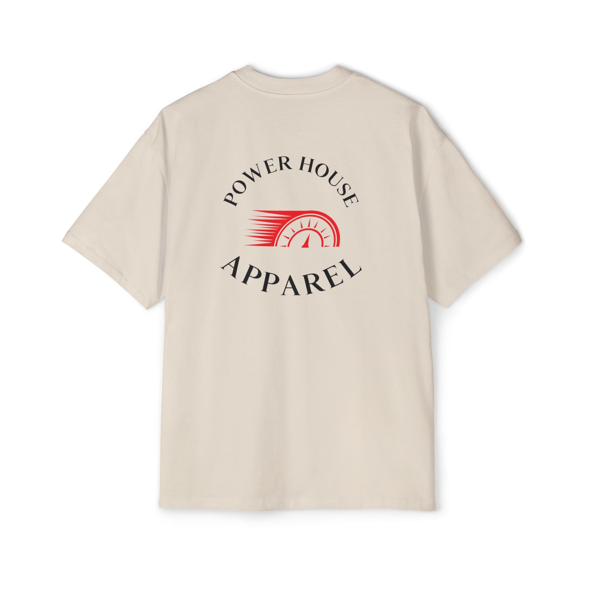 Power House Apparel T‑Shirt — Speedometer Logo Back Graphic Tee