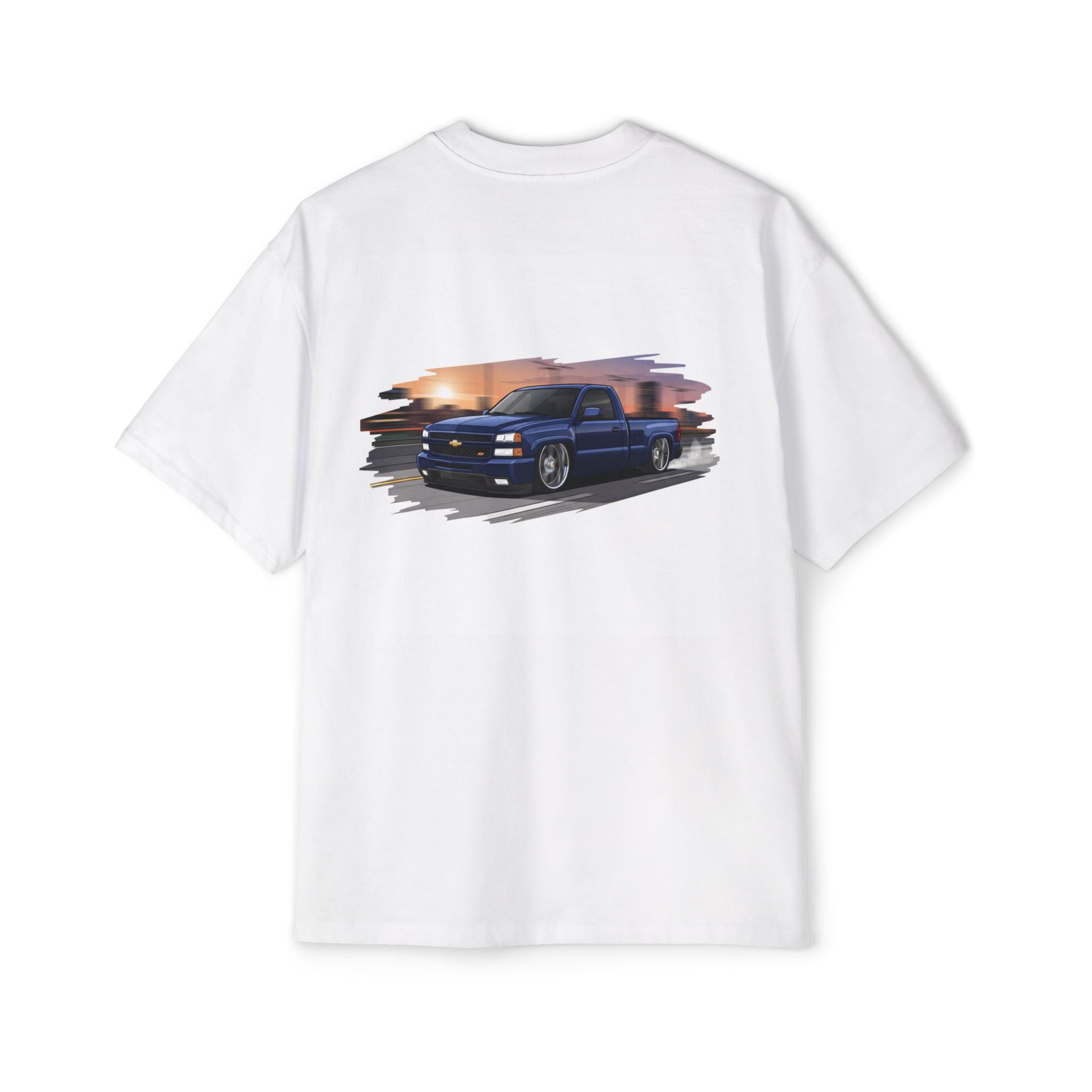 Truck Graphic Tee — "Power House" Vintage Chevy Sunset Crewneck