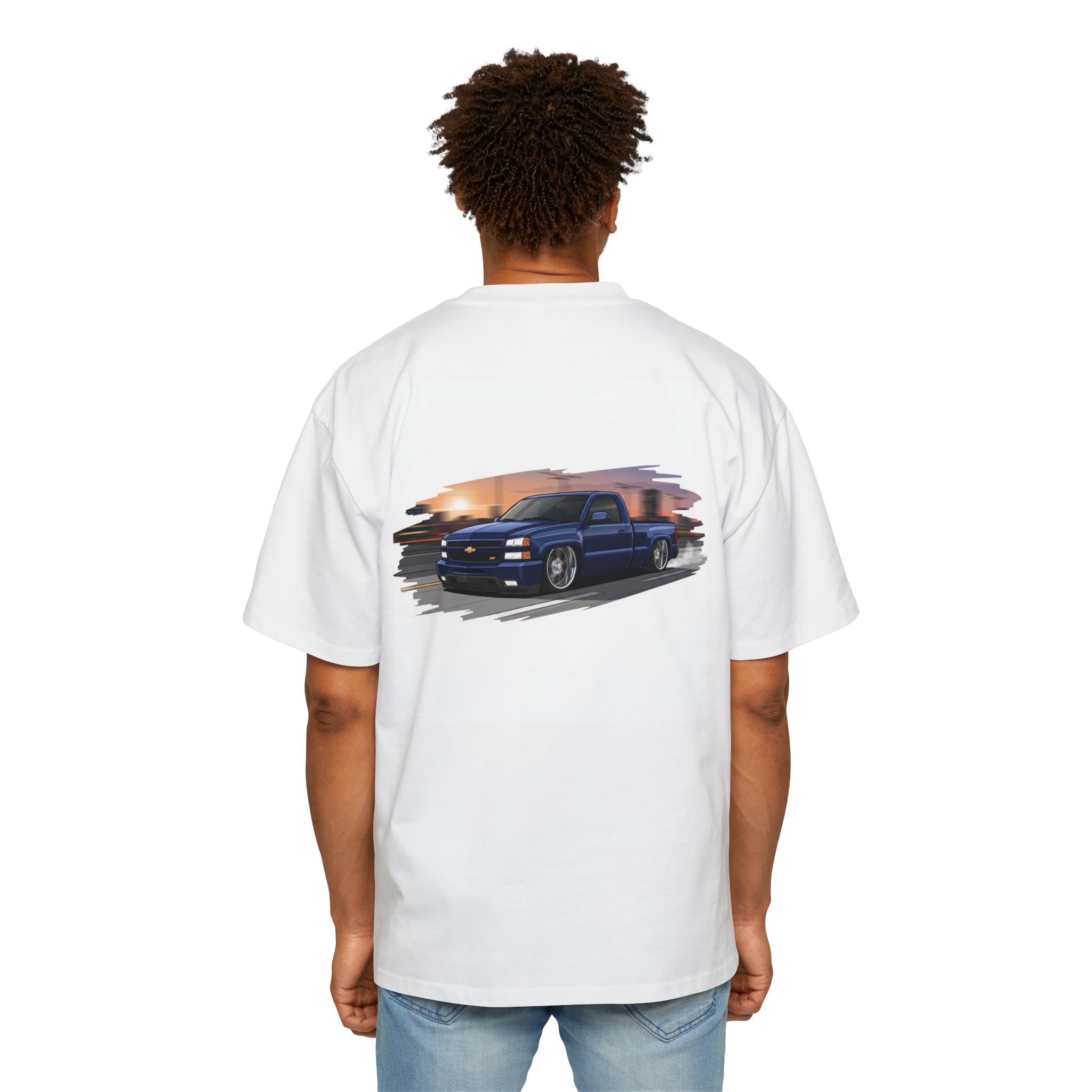 Truck Graphic Tee — "Power House" Vintage Chevy Sunset Crewneck