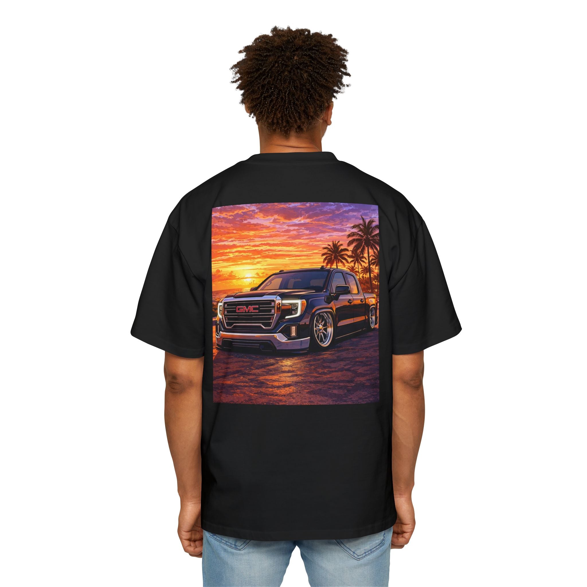 Truck Sunset Tee — GMC Crew Cab Graphic T-Shirt