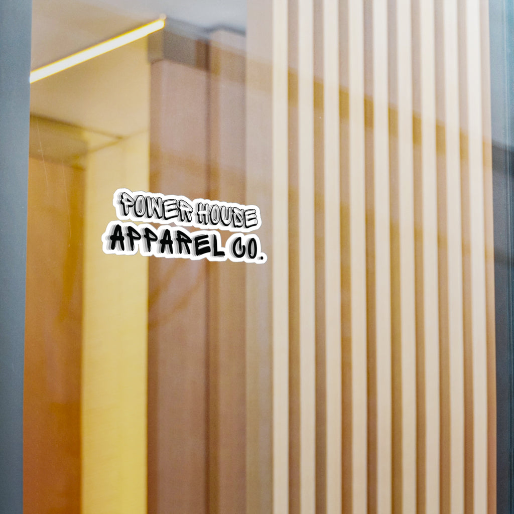Power House Apparel Co. Kiss-Cut Sticker — Retro Graffiti Logo Decal