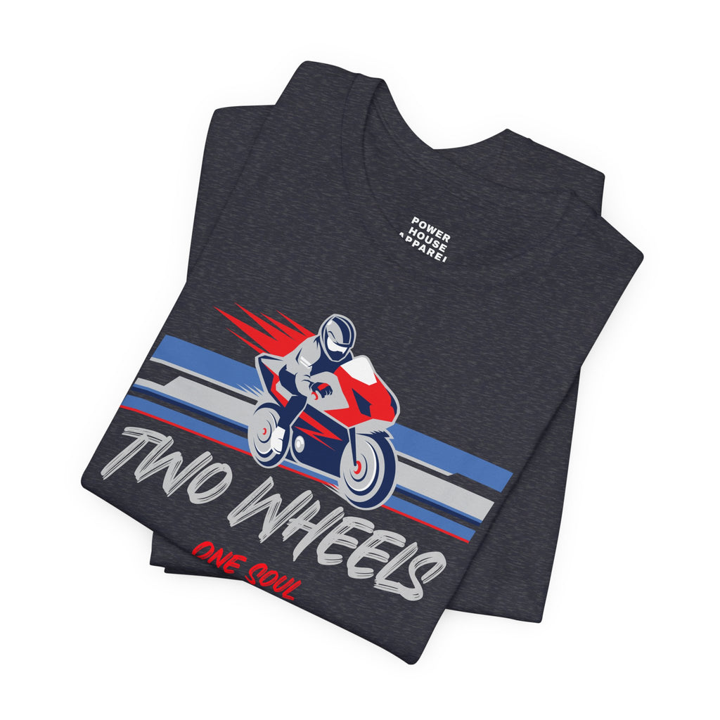 Motorcycle T‑Shirt - 'Two Wheels One Soul' Racing Tee